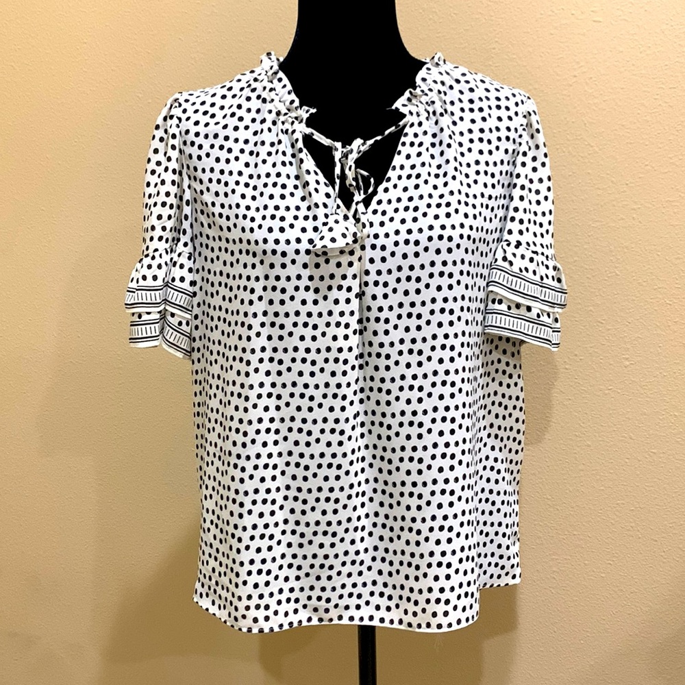 👚 Max Studio Polka-dot Blouse 👚